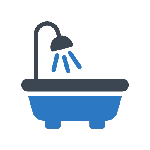 Bathroom plumbing services icon