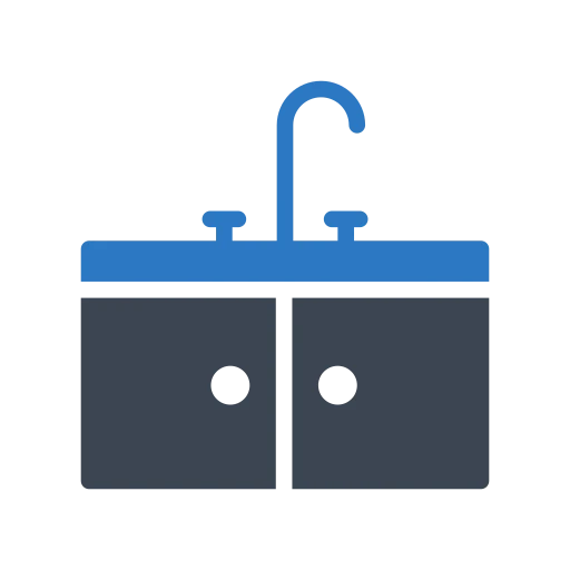 Kitchen plumbing services icon