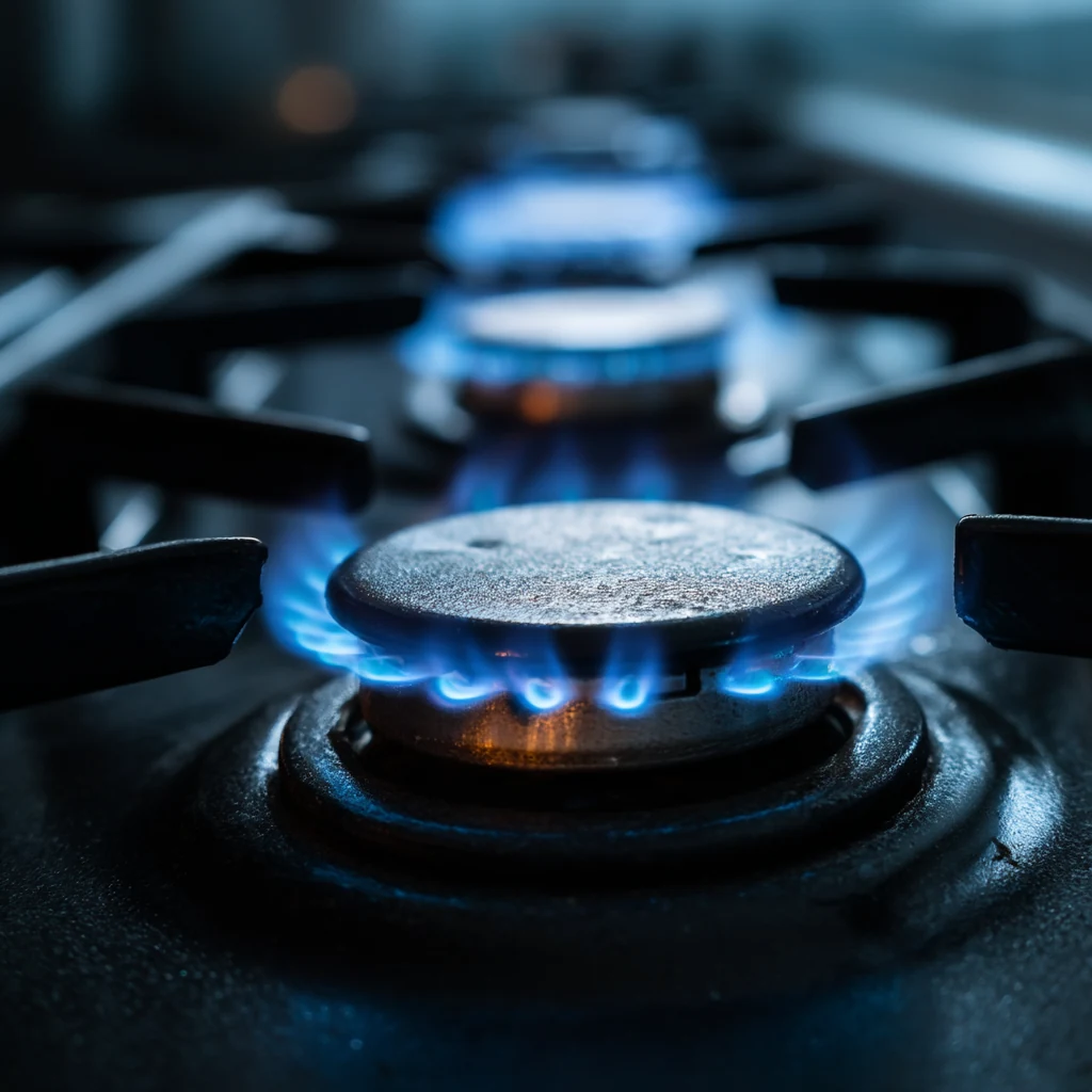 Licensed plumber performing gas line inspection in Oklahoma City